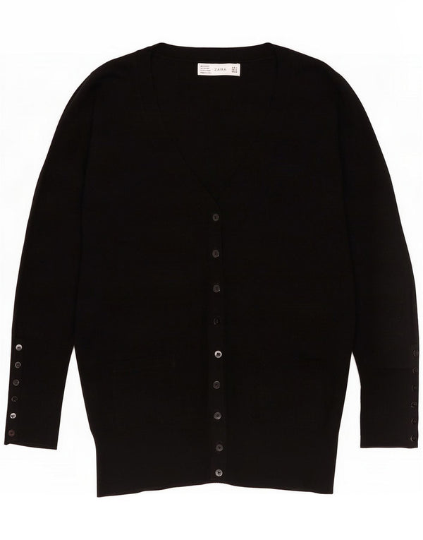 Ženski kardigan pulover Zara UK 16 Large Black Viscose