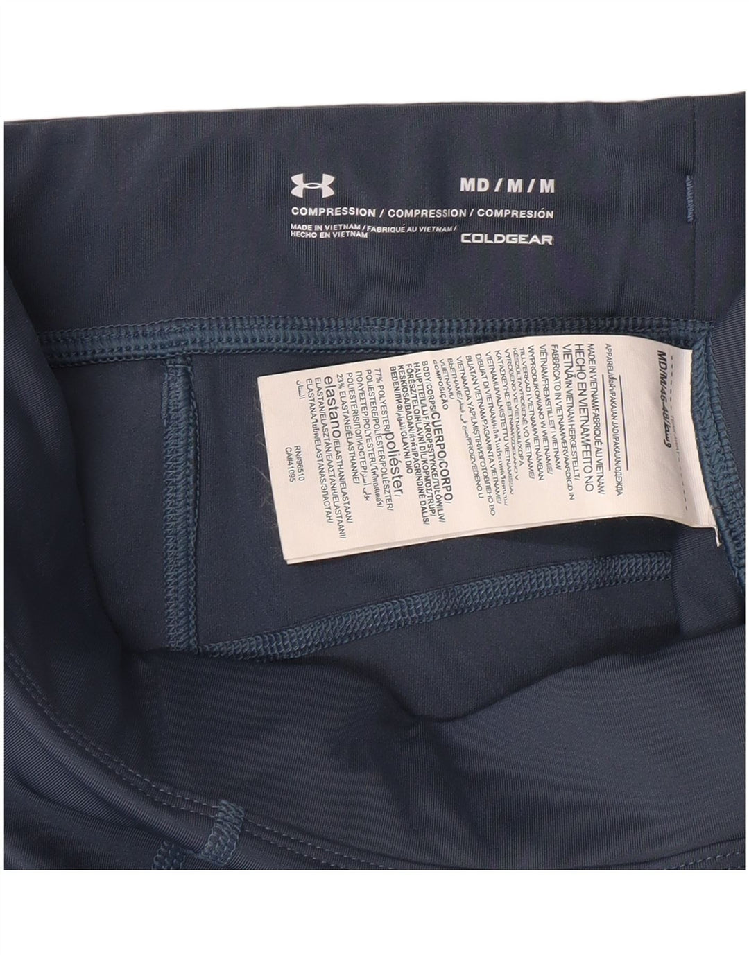 Under Armour ženske kompresijske grafičke tajice UK 12 srednje plave sportske