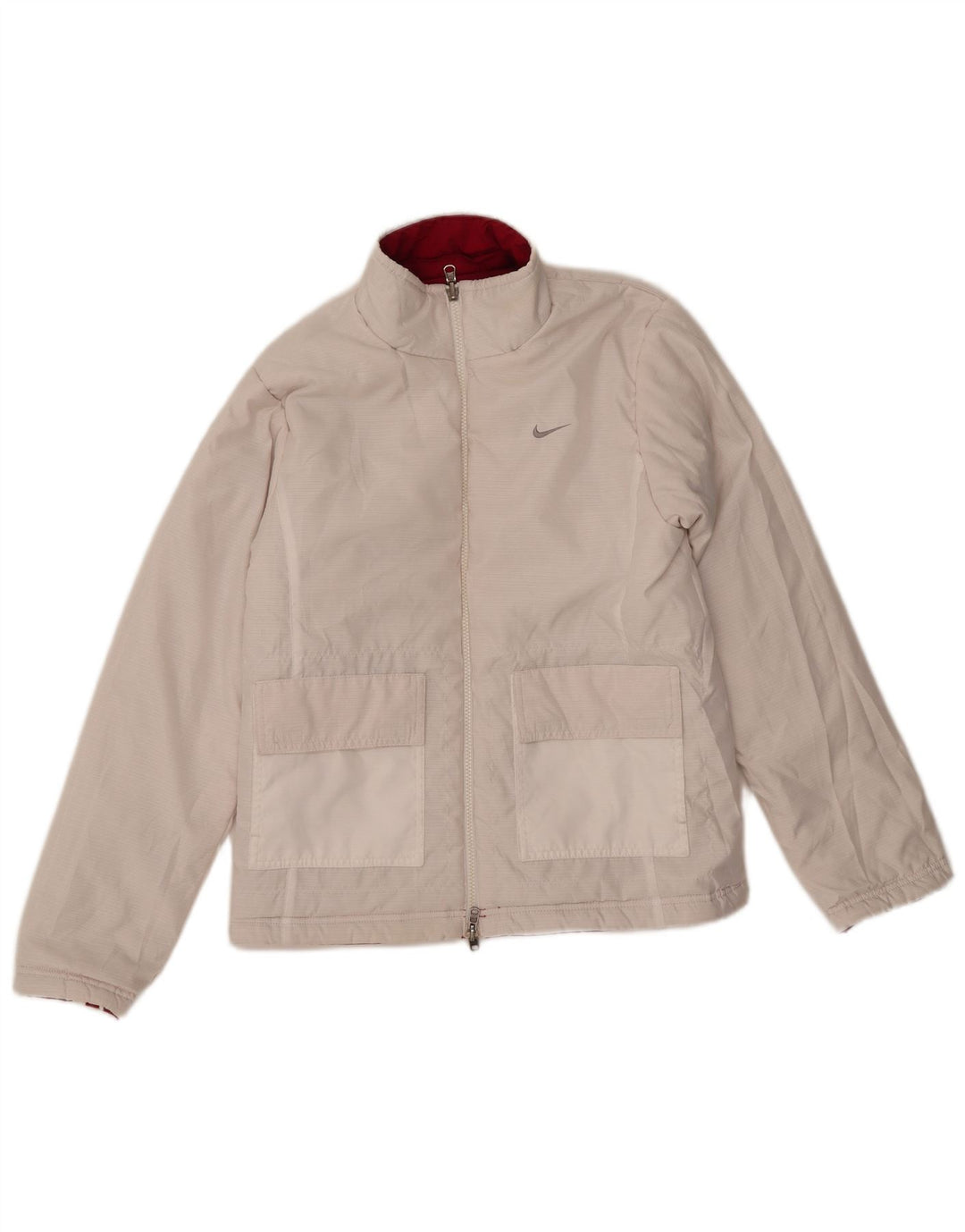 Nike Ženska reverzibilna jakna UK 8/10 mala crvena poliester