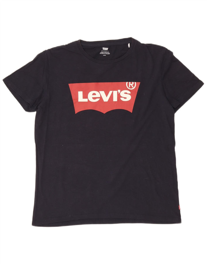 Levi's velika majica kratkih rukava s grafičkim motivima, tamnoplava