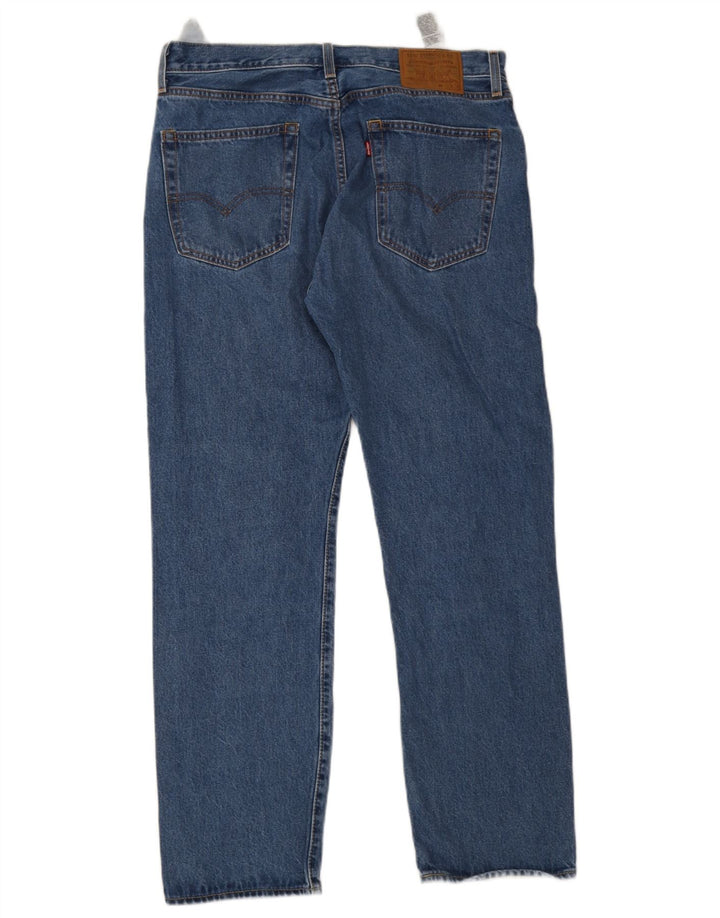 Levi's muške 551 ravne traperice W33 L32 plavi pamuk