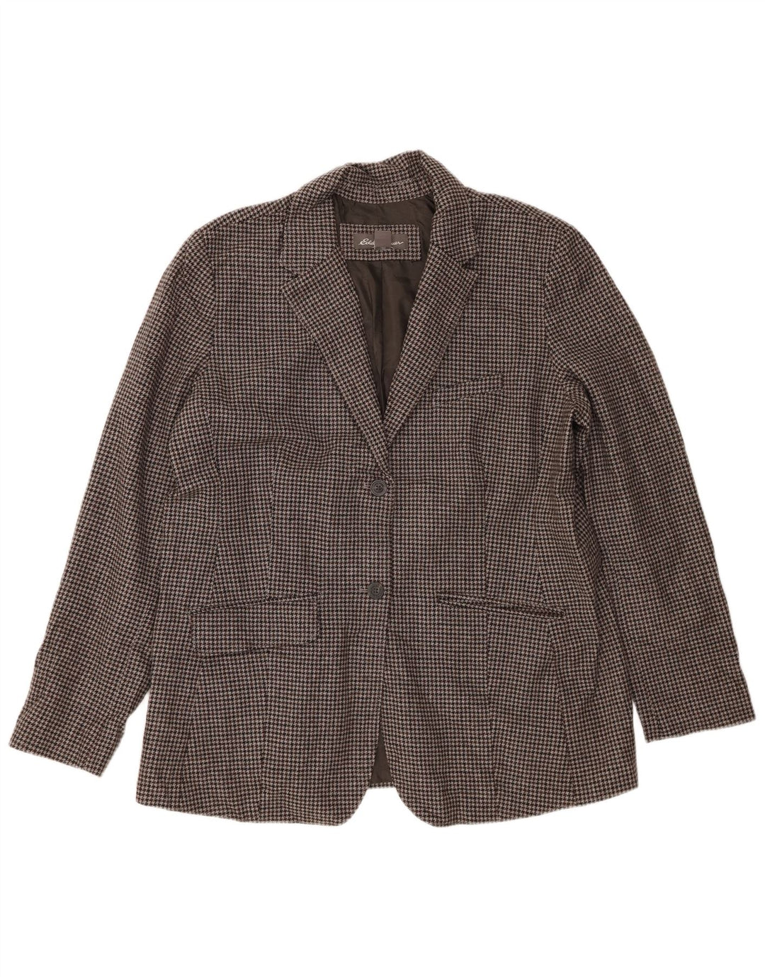 Eddie Bauer Ženska jakna s 2 gumba US 20 2XL siva vuna s ptičijim zubima