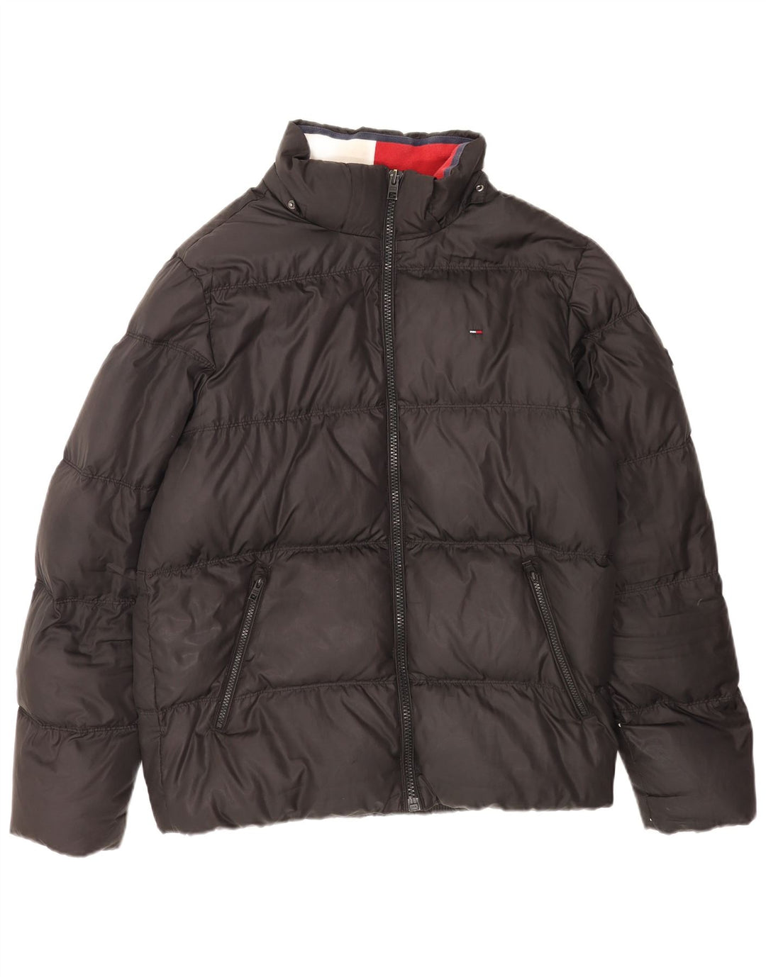 Tommy Hilfiger muška podstavljena jakna UK 42 XL crni poliester