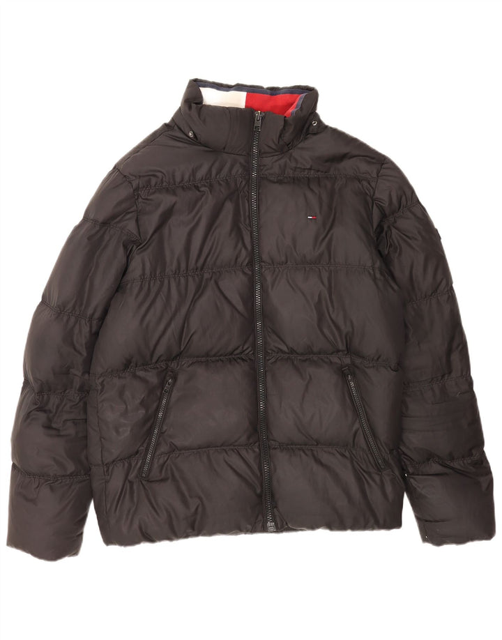 Tommy Hilfiger muška podstavljena jakna UK 42 XL crni poliester