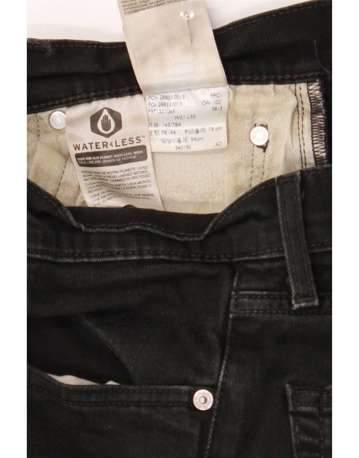 Levi's muške uske traperice W31 L30 crni pamuk
