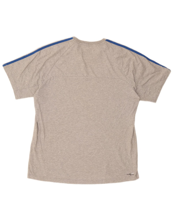 Adidas muška majica kratkih rukava Climalite XL sivi flekasti pamuk