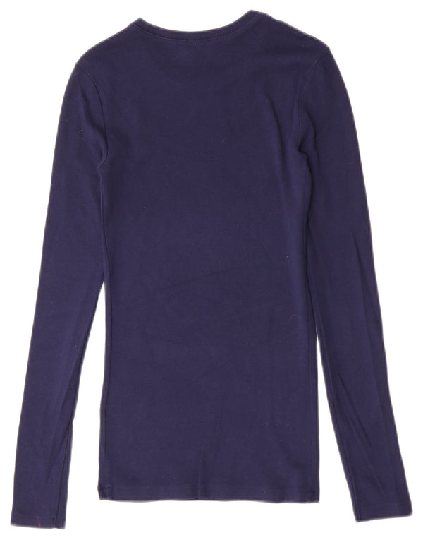 Polo Ralph Lauren ženska majica dugih rukava UK 4 XS tamnoplavi pamuk