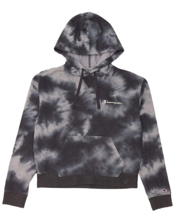 Champion ženska prevelika majica s kapuljačom UK 10 Small Blue Tie Dye Cotton