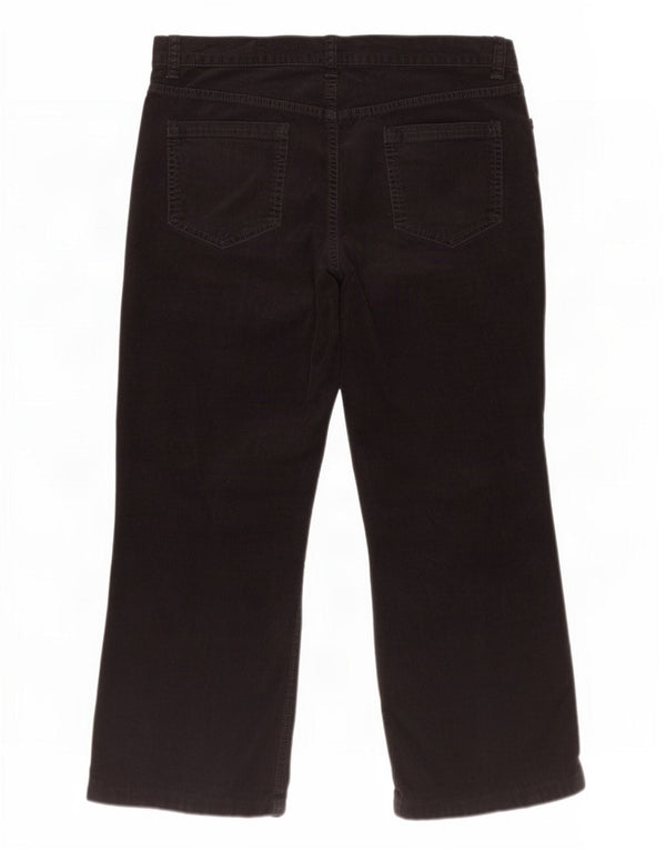 Marks & Spencer ženske kratke hlače od samta UK 18 XL W36 L25 crni pamuk