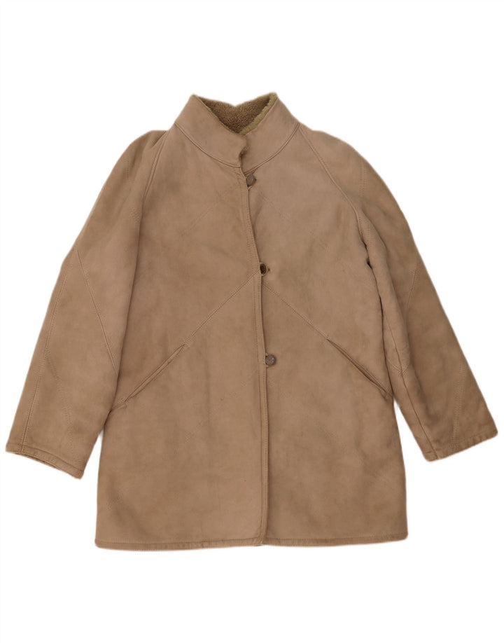 Vintage ženska jakna s ovčicama IT 46 Large Beige Shearling