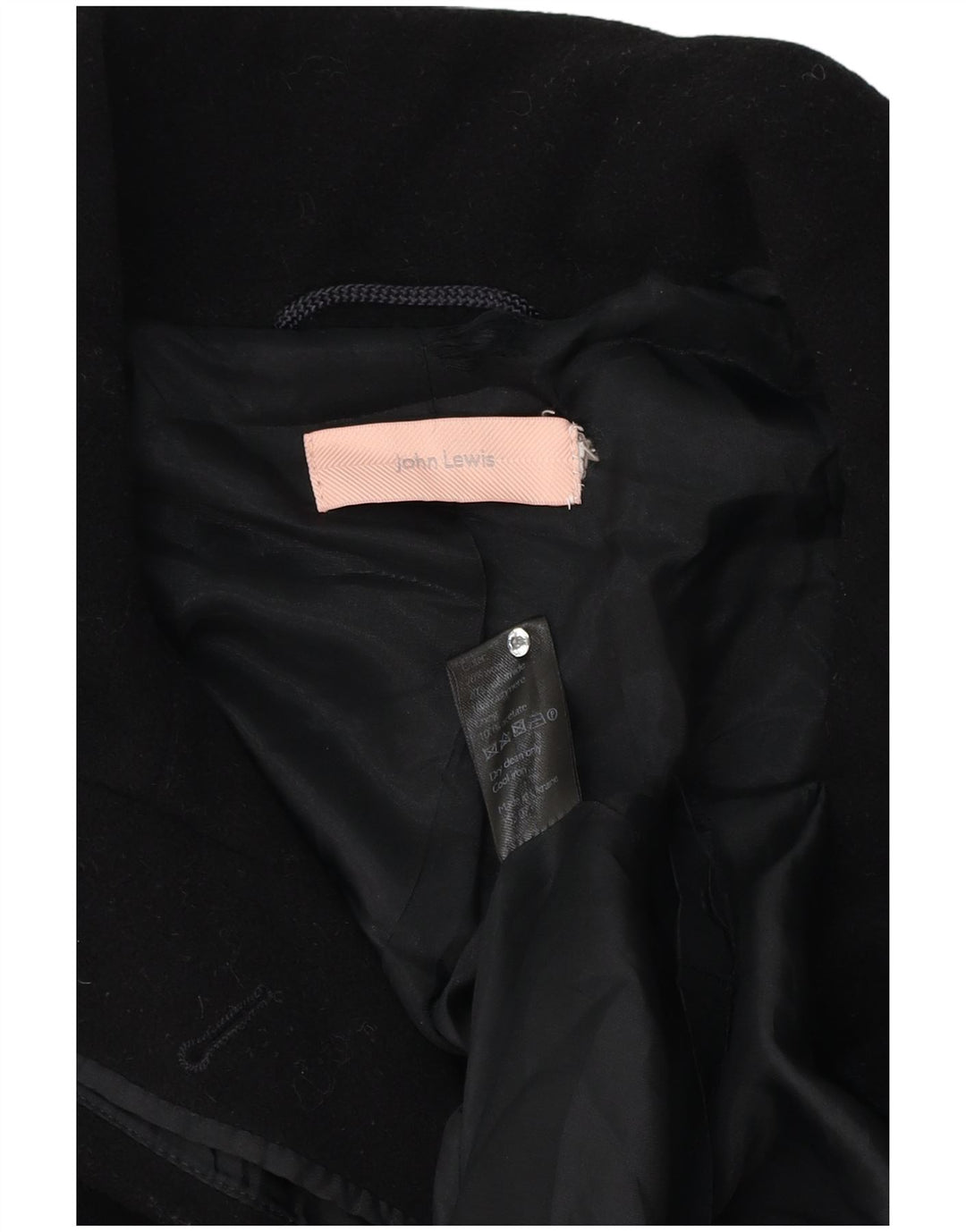 John Lewis ženski kaput UK 18 XL crna vuna
