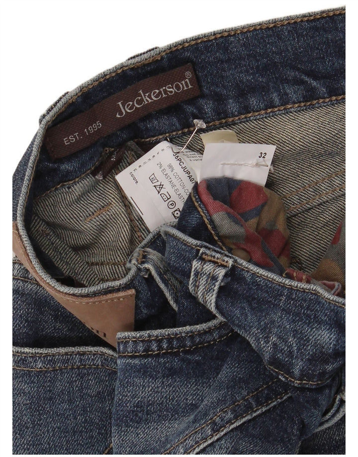 JECKERSON Womens Slim Jeans W32 L30 Blue Cotton