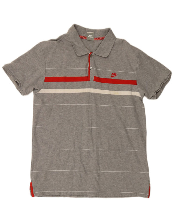 Nike muška polo majica UK 47/48 2XL sivi prugasti pamuk