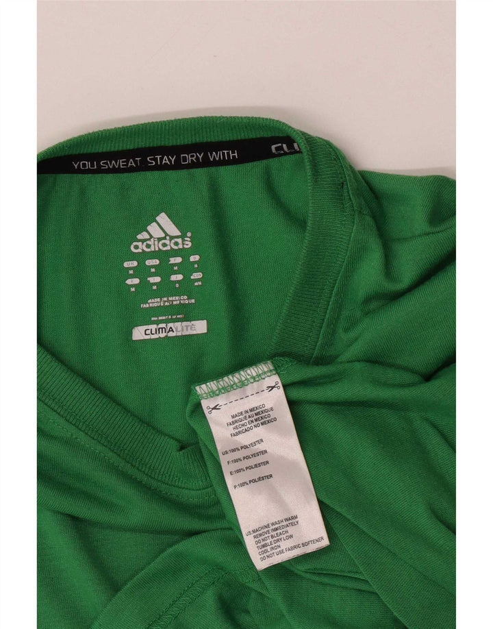 Adidas muška Climalite majica kratkih rukava srednje zelene boje od poliestera