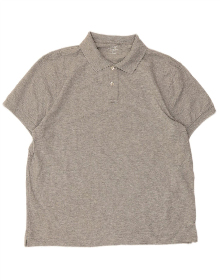 J. Crew muška polo majica XL sivi flekasti pamuk