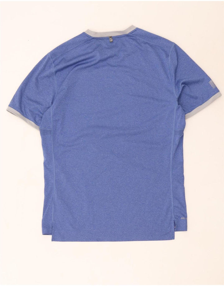 Nike Dri Fit T-Shirt Top srednje plave pruge od poliestera
