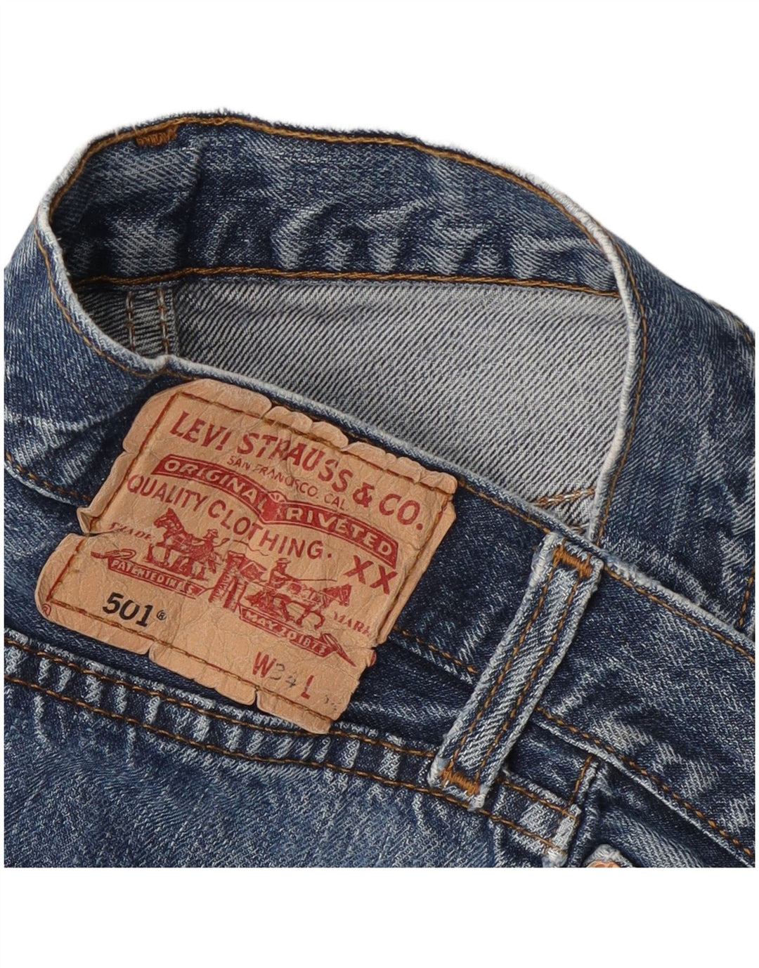 Levi's muške 501 ravne traperice W34 L30 plave