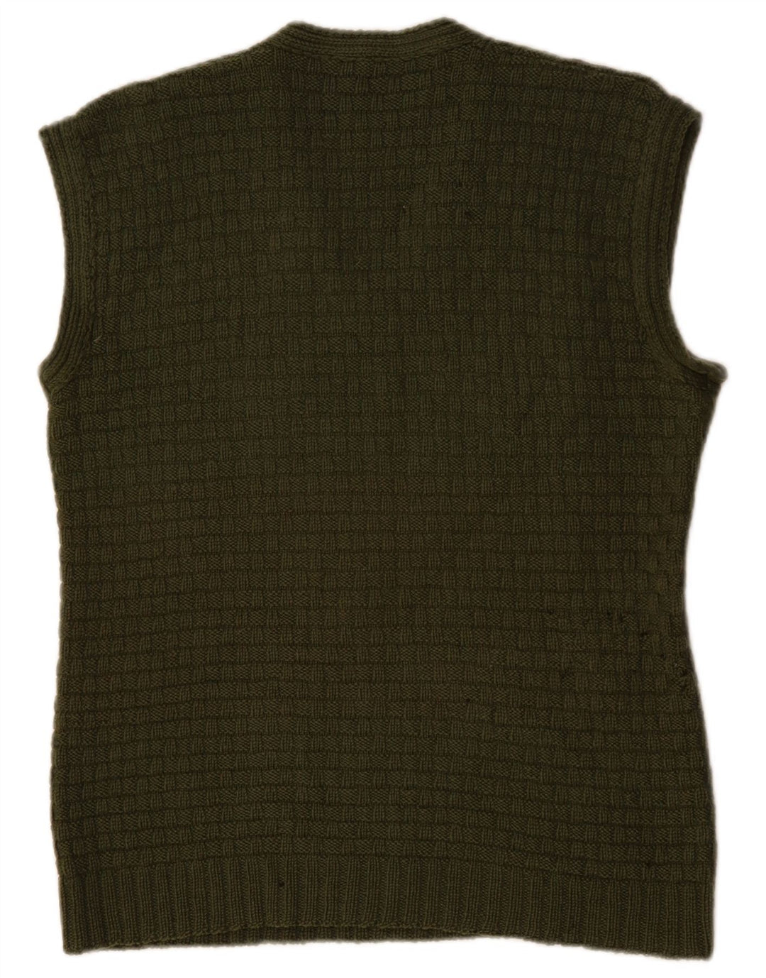 VINTAGE ženski prsluk bez rukava UK 14 Srednje zelena