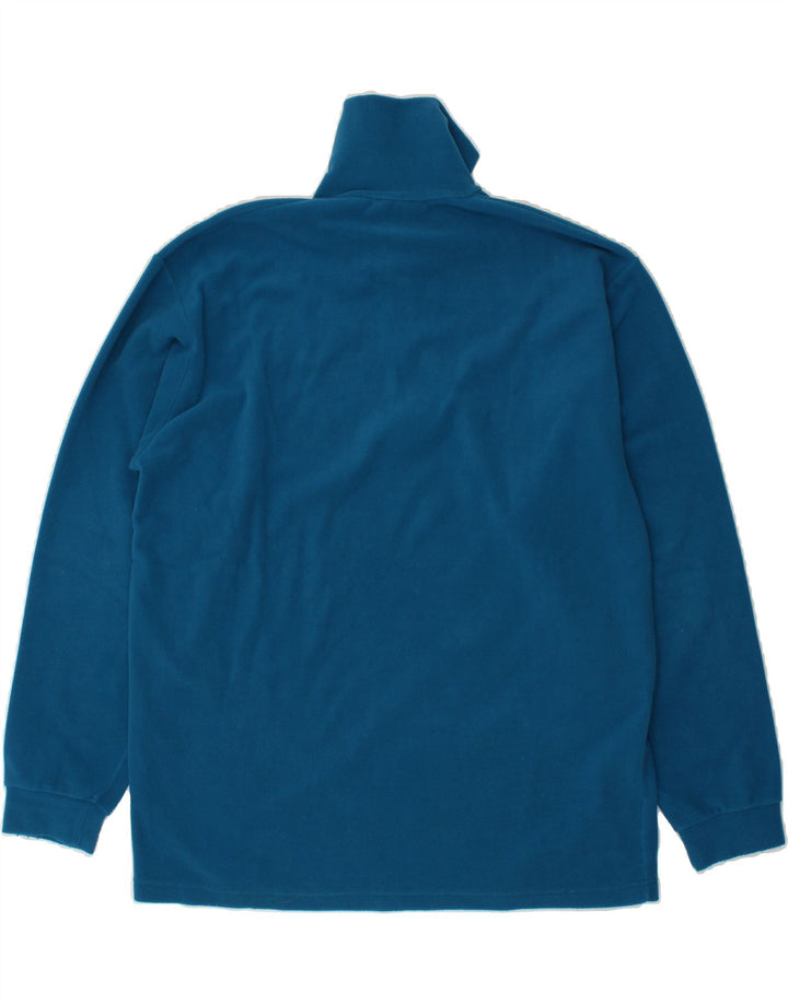 BAILO Mens Zip Neck Fleece Jumper Large Blue Polyester Vintage Bailo and Second-Hand Bailo from Messina Hembry 