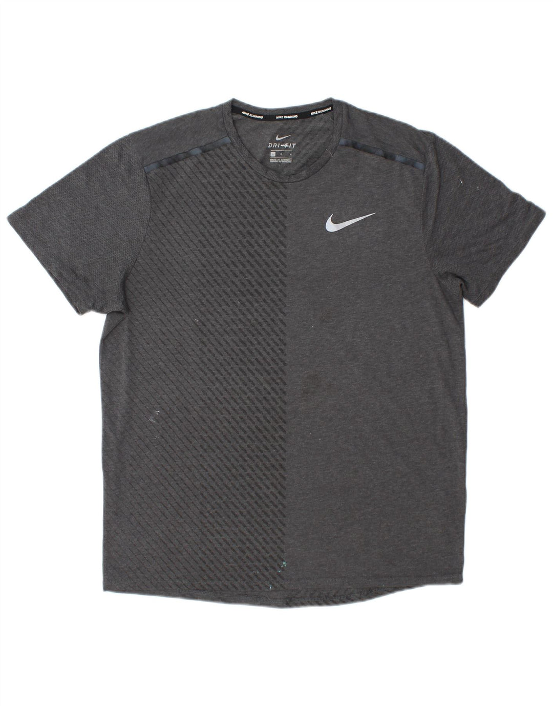 Nike Dri Fit majica kratkih rukava velika siva poliesterska boja