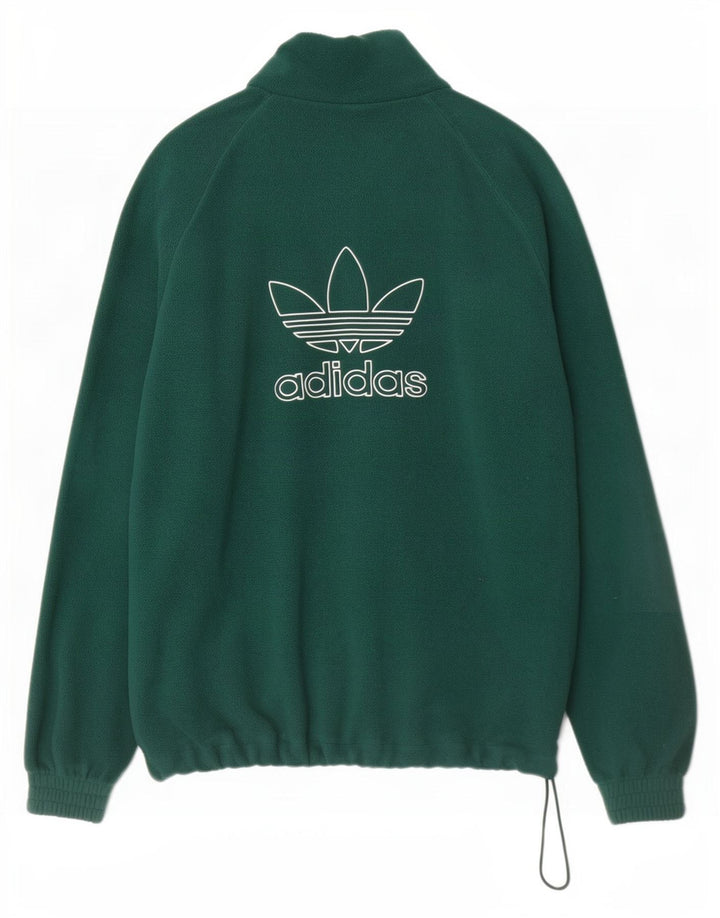 Adidas muški grafički flis džemper mali zeleni poliester