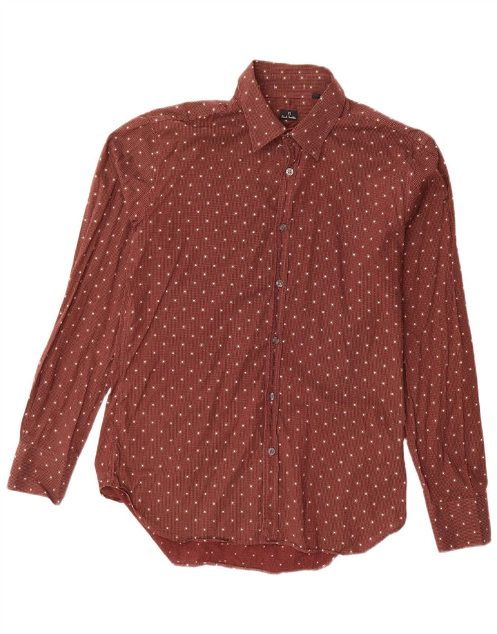 PAUL SMITH Muška košulja srednje crvene točke