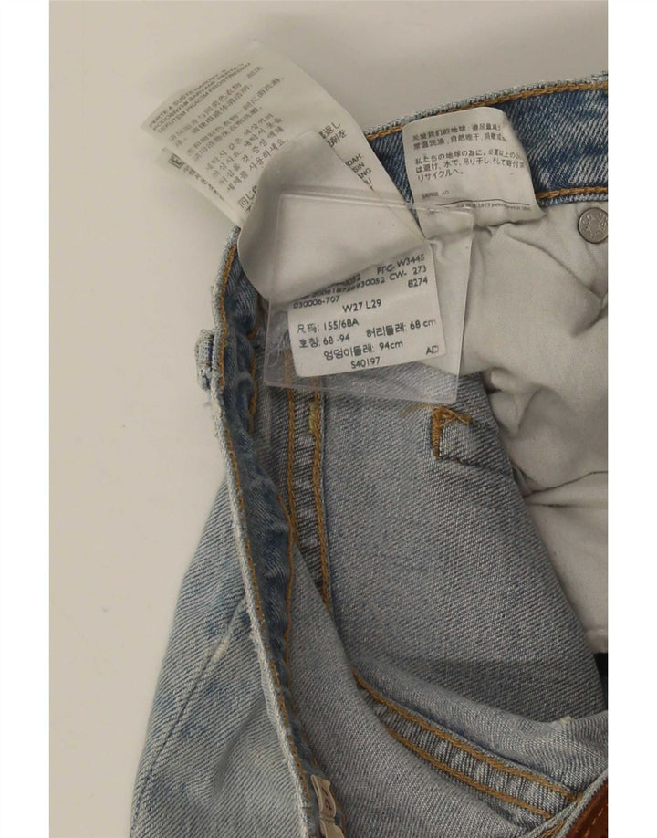Levi's ženske ravne traperice s grudom W27 L29, plavi pamuk