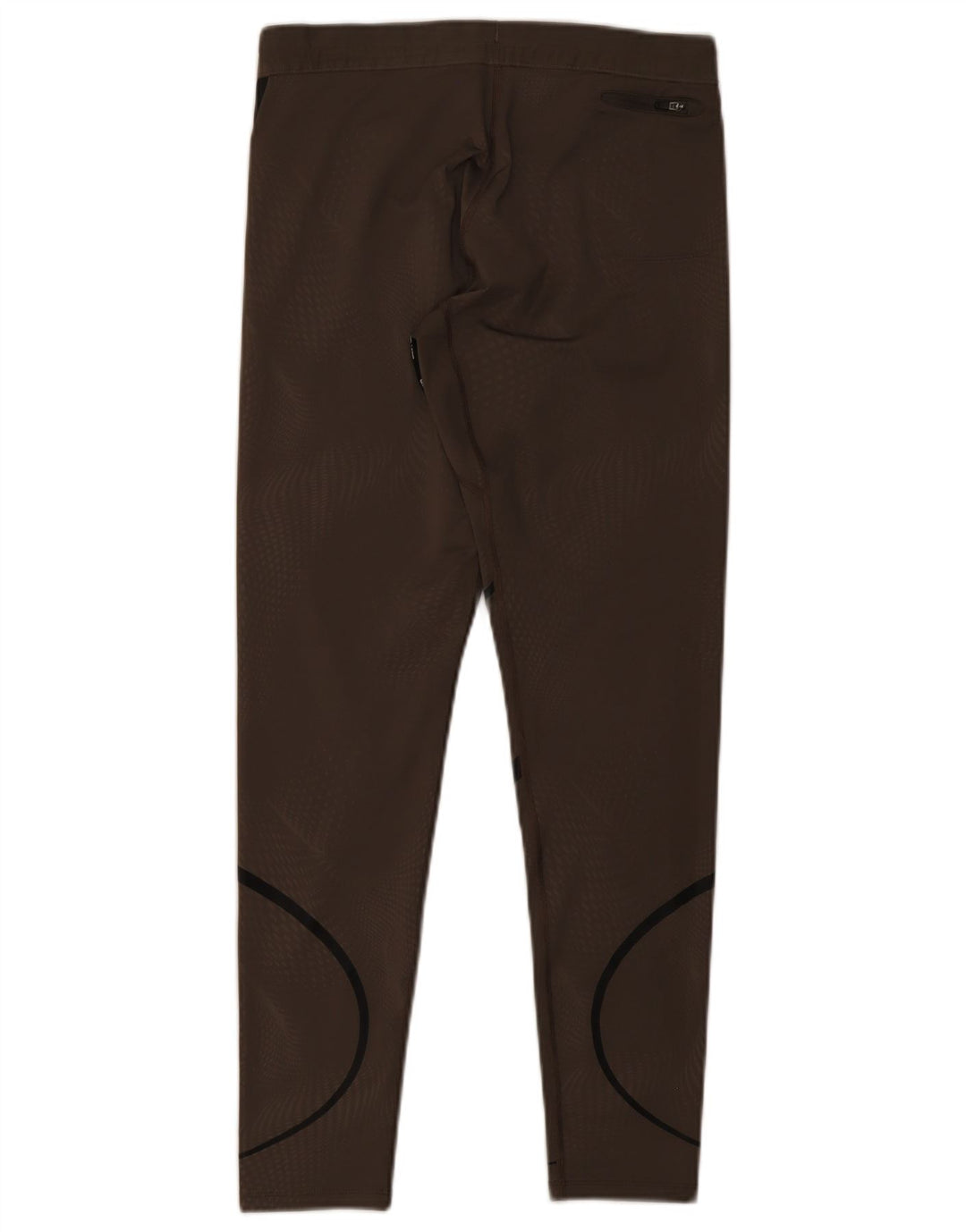 Nike Ženske Dri Fit Leggings UK 12 Srednje smeđi prugasti poliester