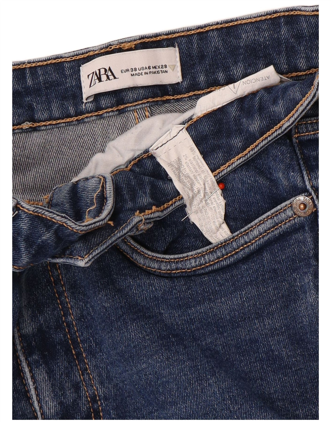 Zara ženske traperice s bootcutom EU 38 male W28 L26 plave