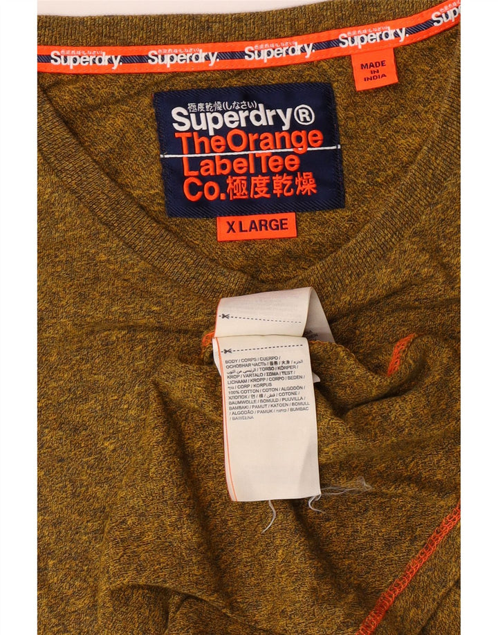 SUPERDRY ženska majica kratkih rukava XL Zeleni flekasti pamuk