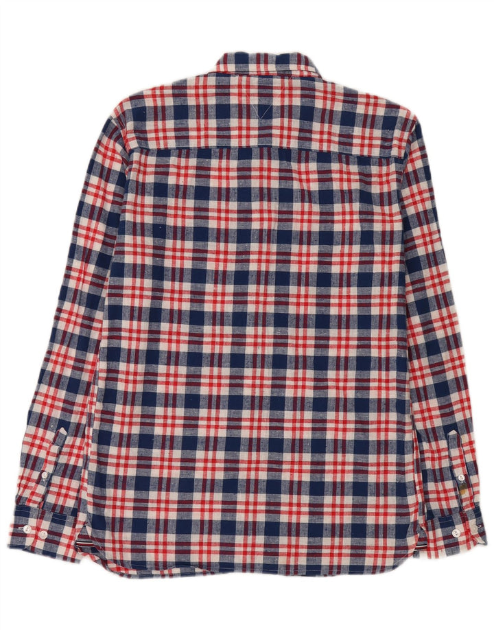 Tommy Hilfiger majica za dječake 15-16 godina, pamuk u plavom karu