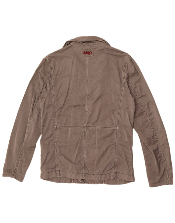 Liu Jo muški graškasti kaput UK 40 veliki sivi pamuk