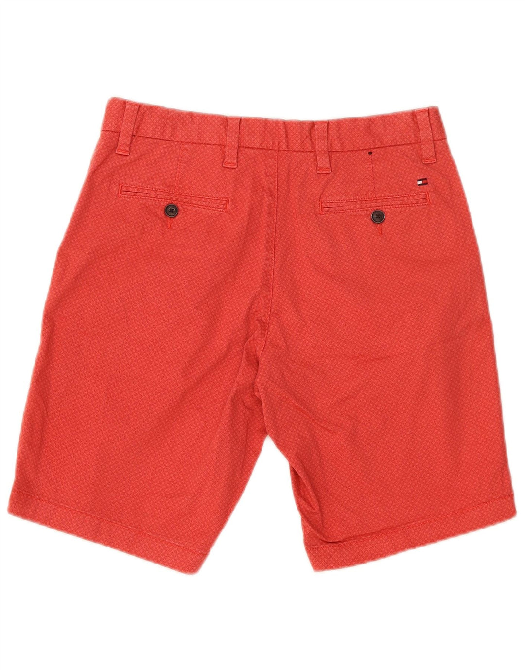Tommy Hilfiger Brooklyn chino kratke hlače W30 srednje crvene geometrijske boje