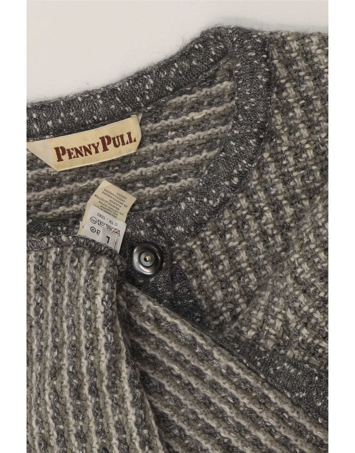Penny Pull ženski kardigan pulover UK 16 veliki sivi akril