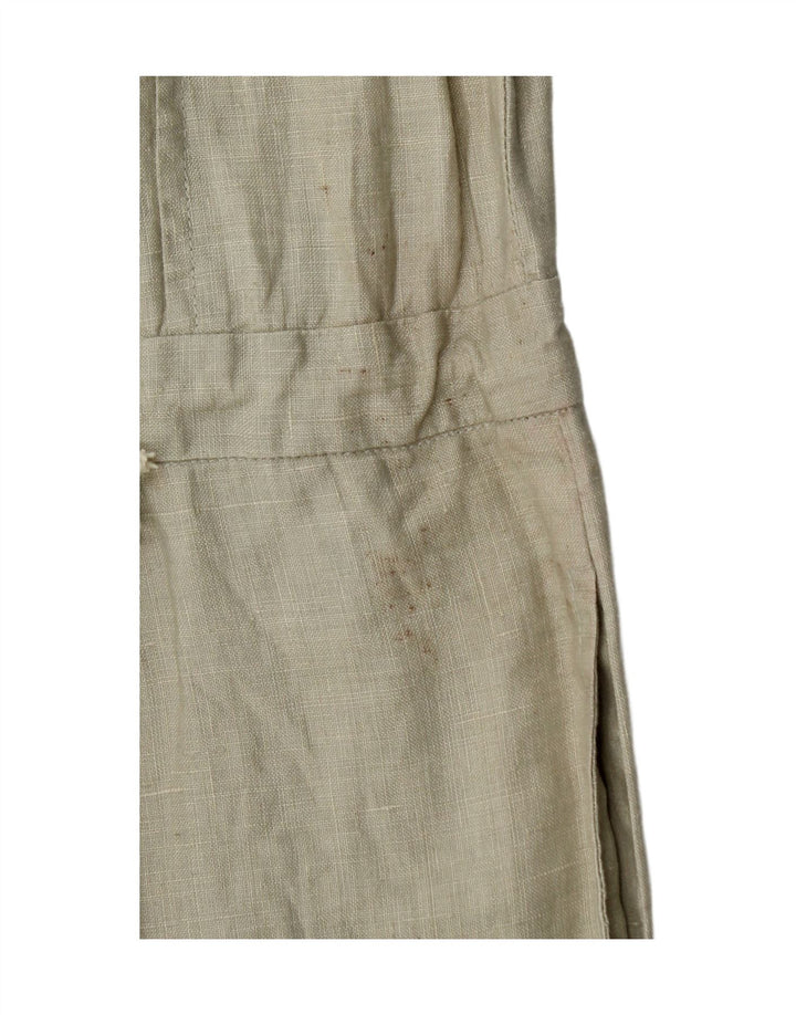 Vintage žensko odijelo za igru bez rukava UK 12 Srednje kaki platno