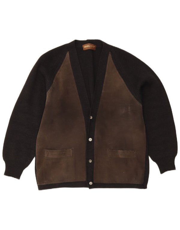 Anfor muški pulover od antilopa EU 48 srednje crne antilop kože