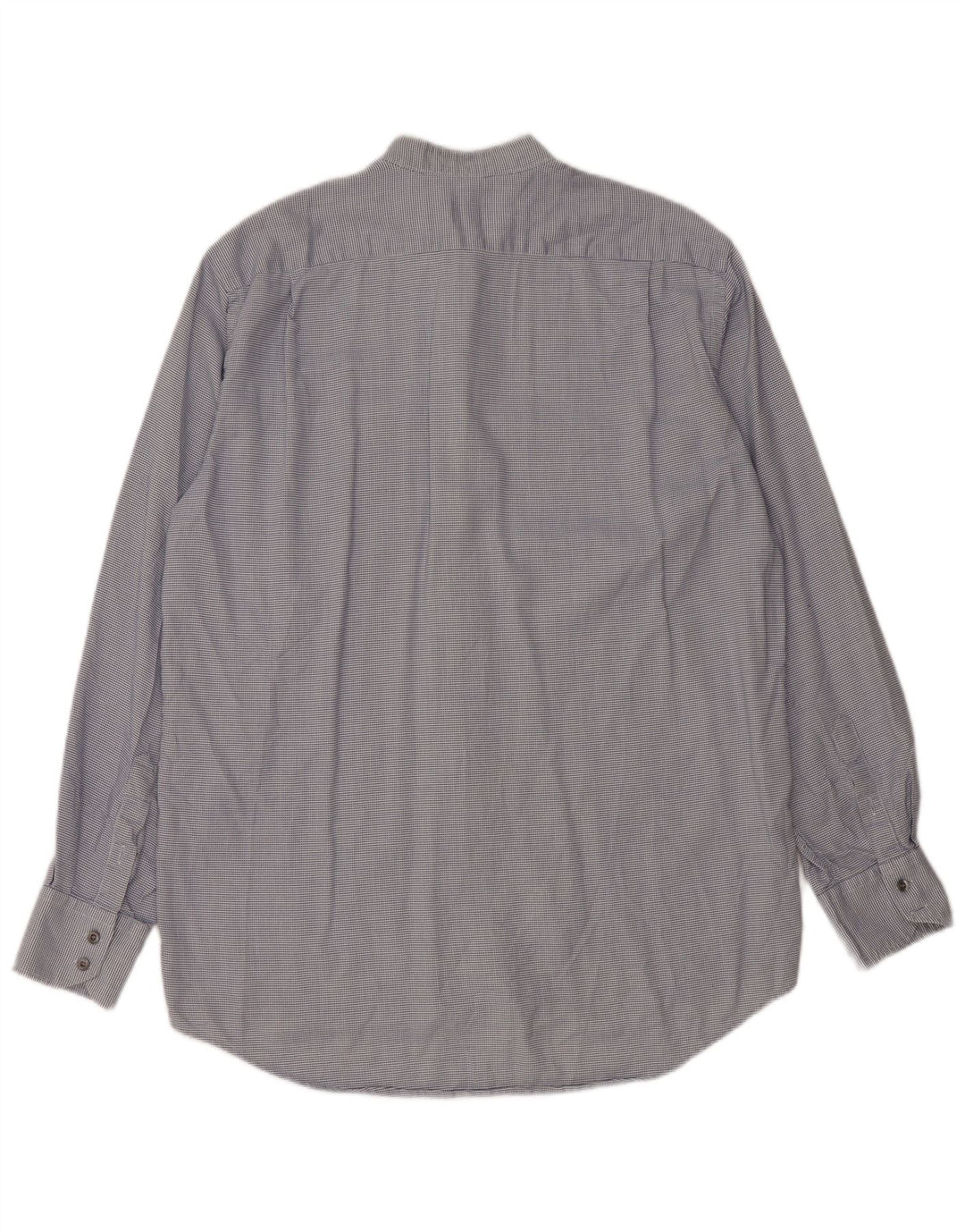 Lacoste muška karirana košulja veličine 40, srednje plava pamučna klasična houndstooth košulja