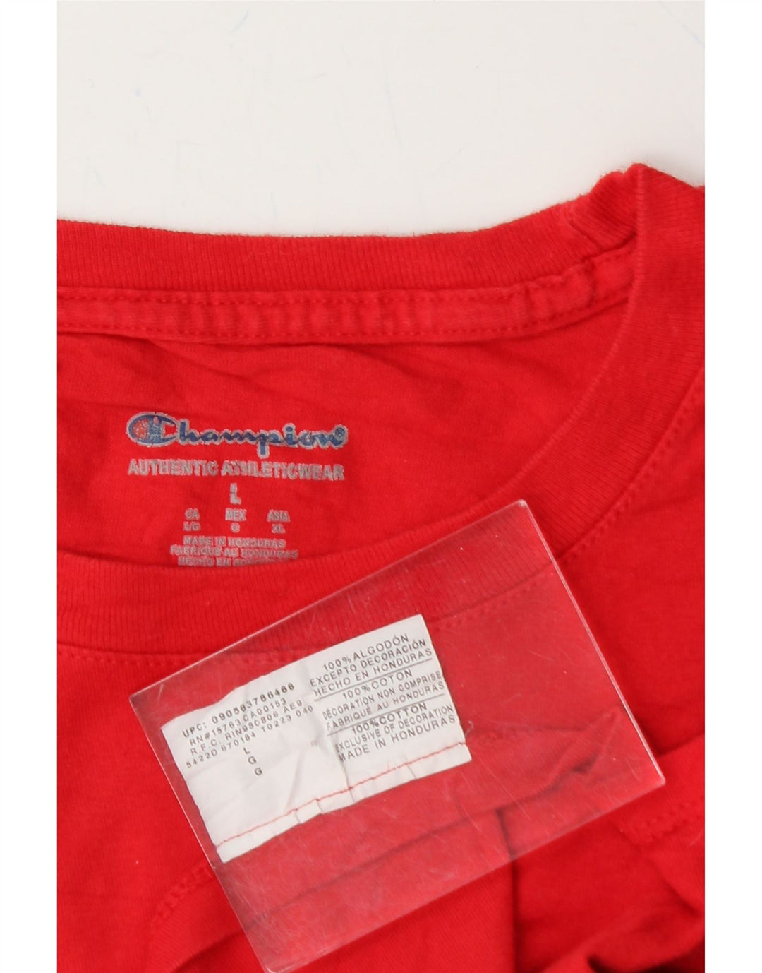 CHAMPION Mens T-Shirt Top Large Red Cotton Vintage Champion and Second-Hand Champion from Messina Hembry 