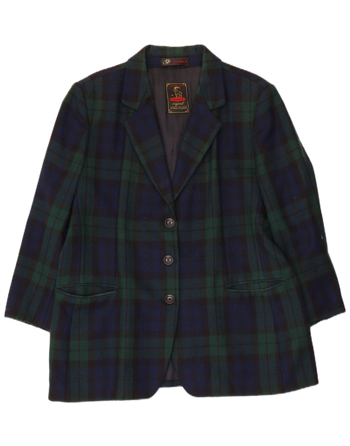 Steinbock ženski sako s 3 gumba UK 18 XL tamnoplavi karirani