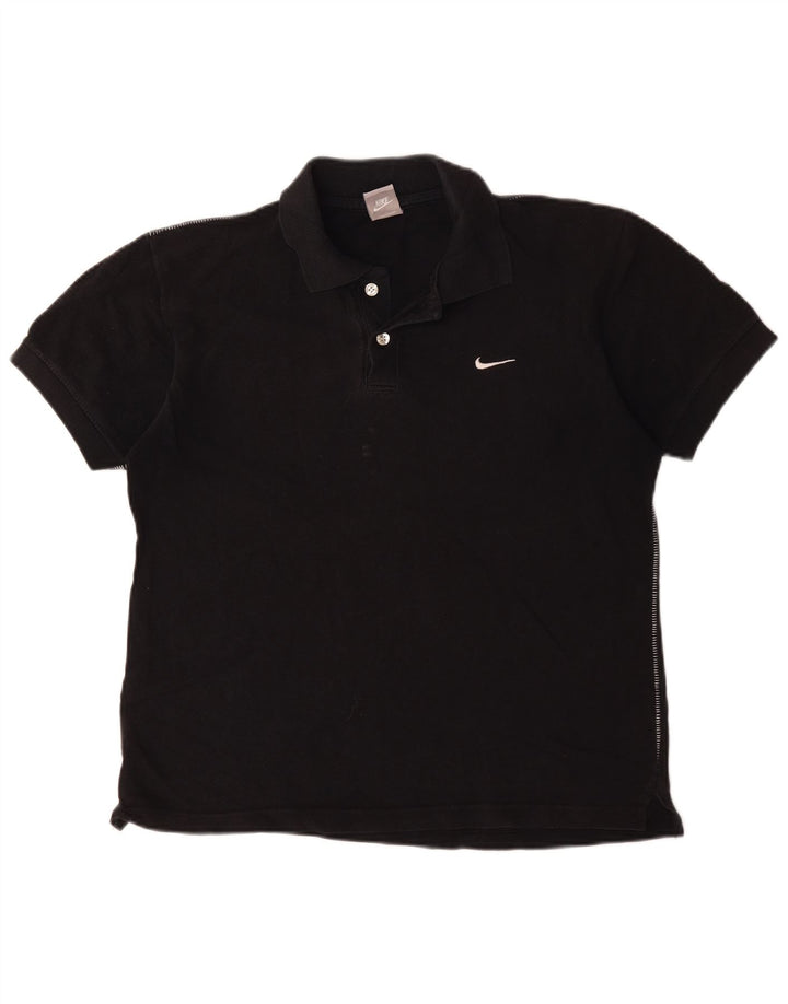 Nike ženska polo majica UK 10/12 Srednje crni pamuk