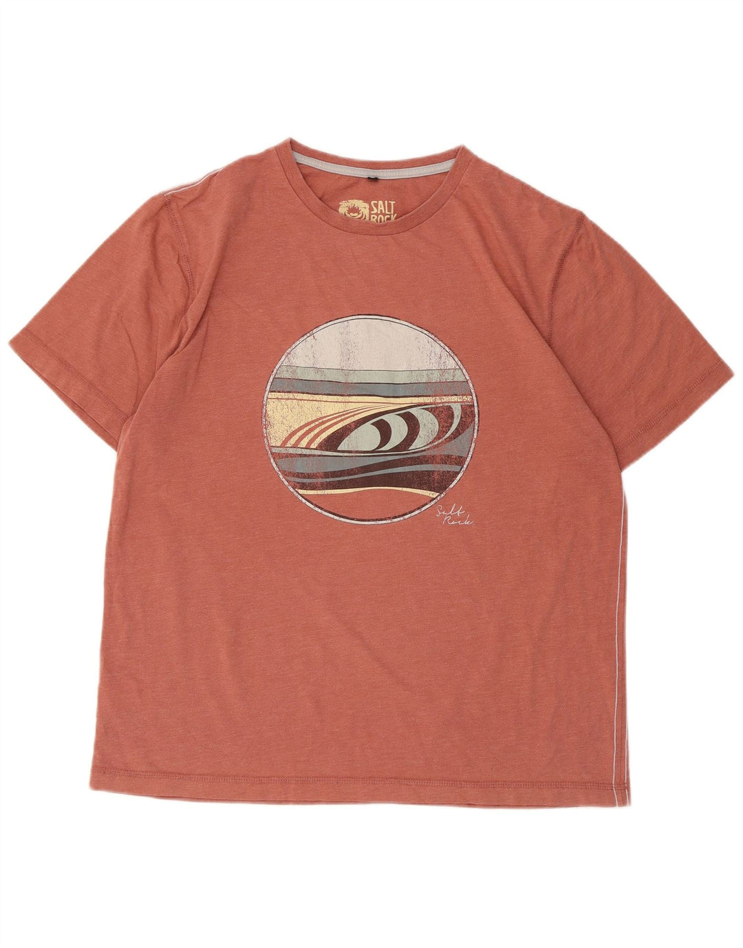 Saltrock muška majica kratkih rukava klasičnog kroja srednje narančasta