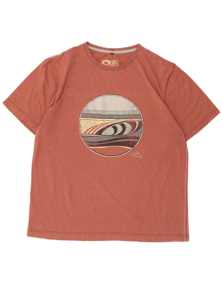 Saltrock muška majica kratkih rukava klasičnog kroja srednje narančasta