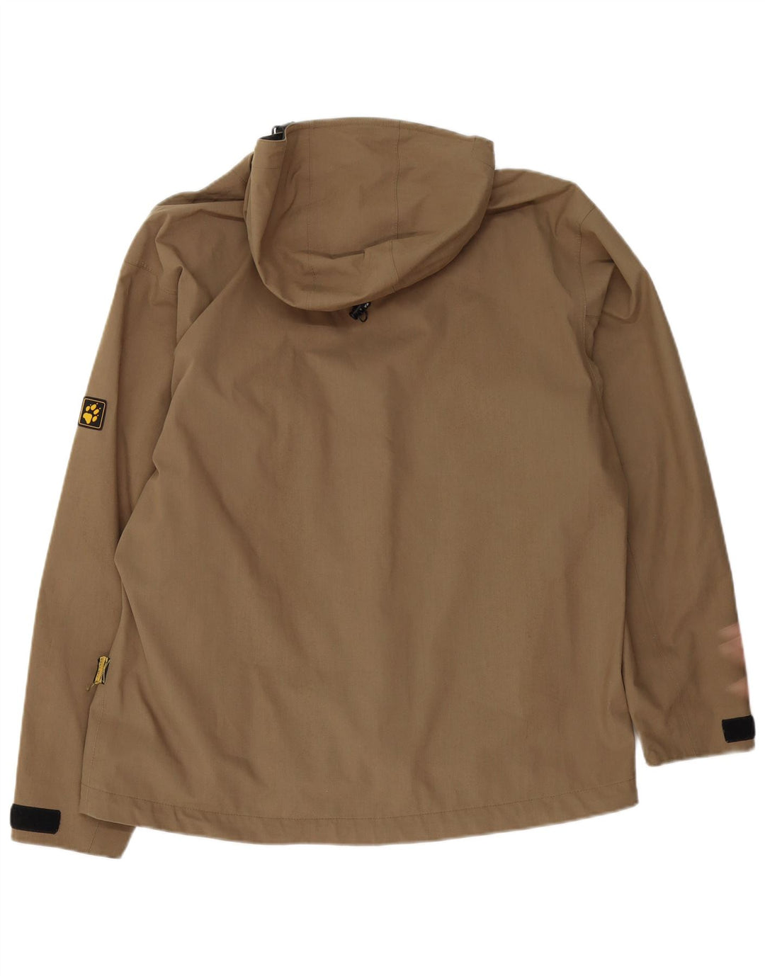 Jack Wolfskin muška kišna jakna s kapuljačom UK 40 veliki bež poliester