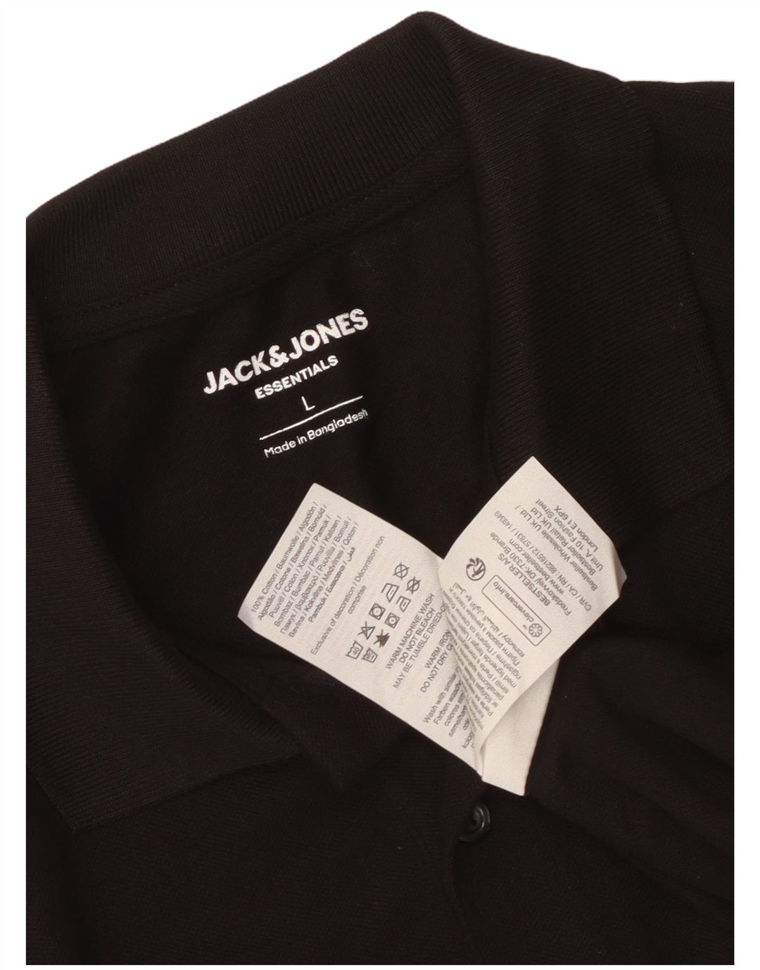 Jack & Jones muška polo majica velika crna pamučna