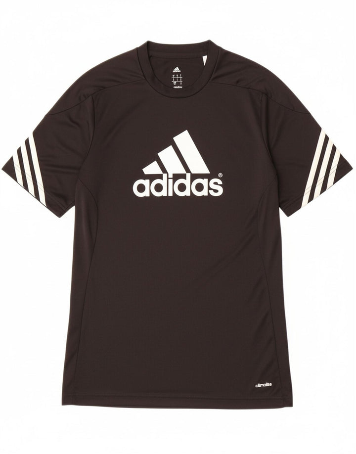 ADIDAS Mens Climalite Graphic T-Shirt Top Small Black Polyester
