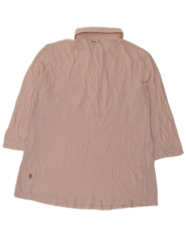 Napapijri ženska polo majica 3/4 rukava UK 14 srednje ružičasta