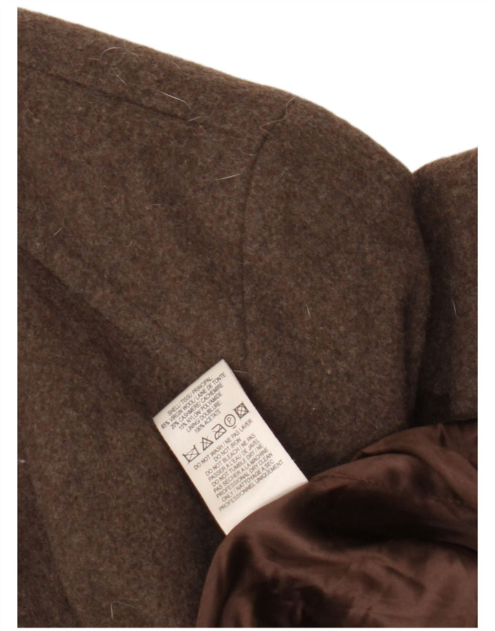 Eastex ženski Duffle Coat UK 10 Mala smeđa vuna