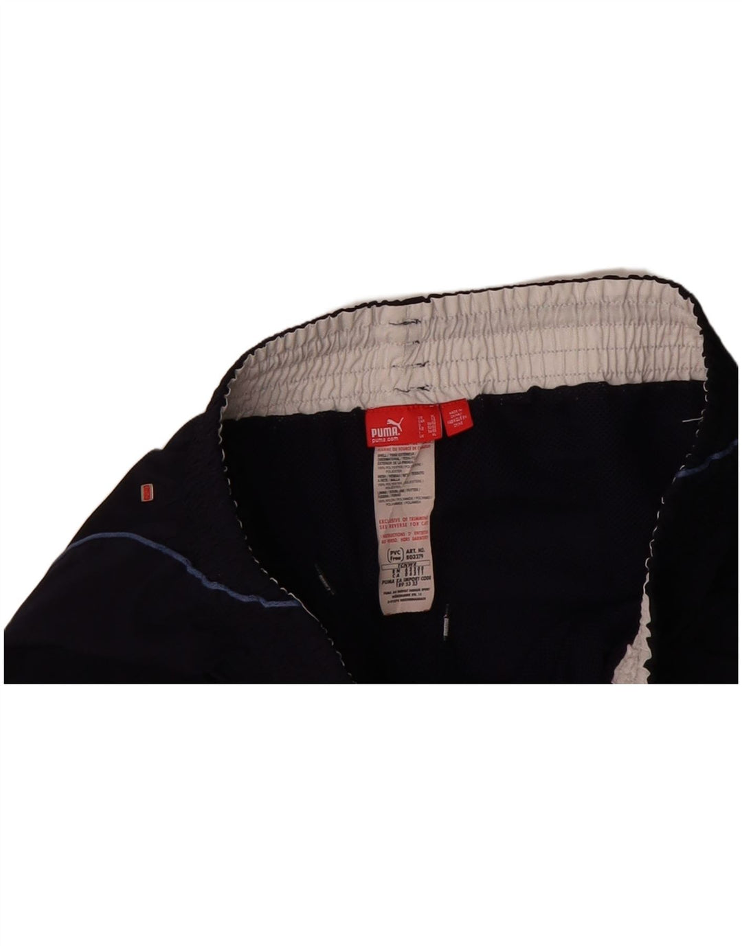 PUMA Mens Tracksuit Trousers XL Navy Blue Colourblock Polyester