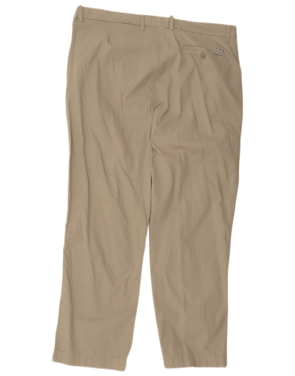 Marks & Spencer muške ravne chino hlače Blue Harbor W42 L31 kaki