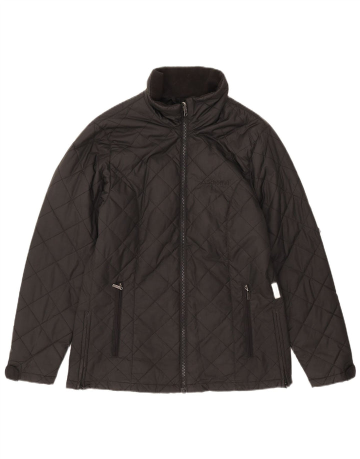 Schoffel ženska prevelika prošivena jakna UK 10, mali crni poliester